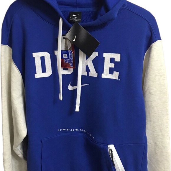 Nike Men's Duke Blue Devils DNA Pullover Hoodie Royal Blue L XL - Picture 4 of 8